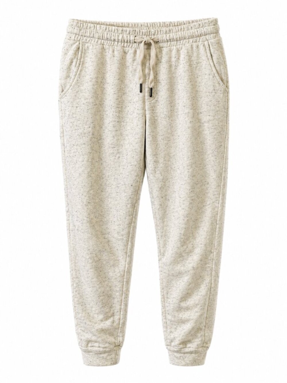 💖 2/40 Buffalo David Bitton Cream Speckled Fleece Joggers Size XL
